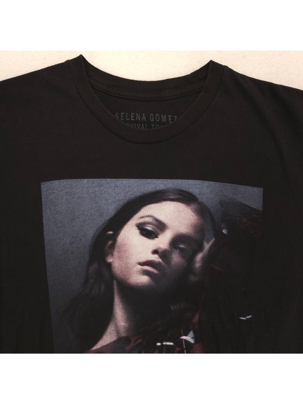 Selena Gomez Band Short Sleeve Crew Neck Shirt Womens Size Small S Black